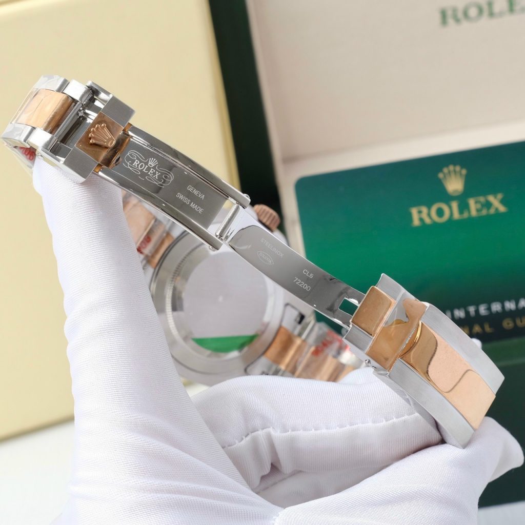 Đồng hồ Rolex GMT-Master Root Beer Fake Nhật màu demi 40mm