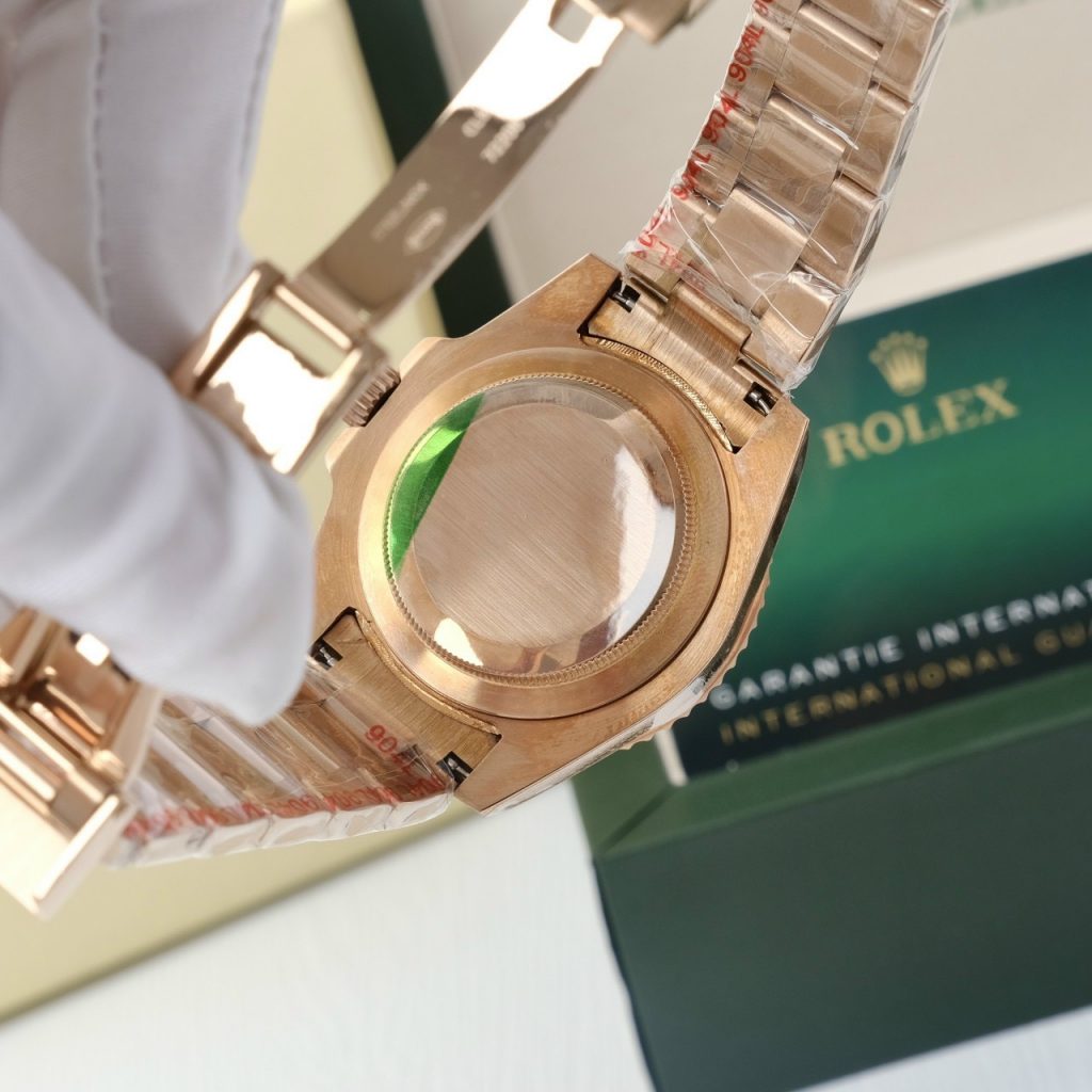 Đồng hồ Rolex GMT-Master Root Beer Fake Nhật màu vàng hồng 40mm