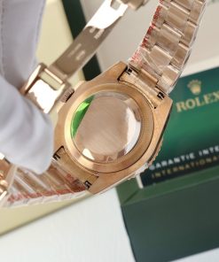 Đồng hồ Rolex GMT-Master Root Beer Fake Nhật màu vàng hồng 40mm