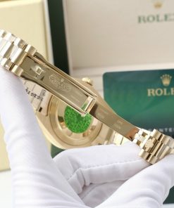 Đồng hồ Rolex nam đính đá Baguette Fake 11 máy cơ Nhật Day-Date 40mm