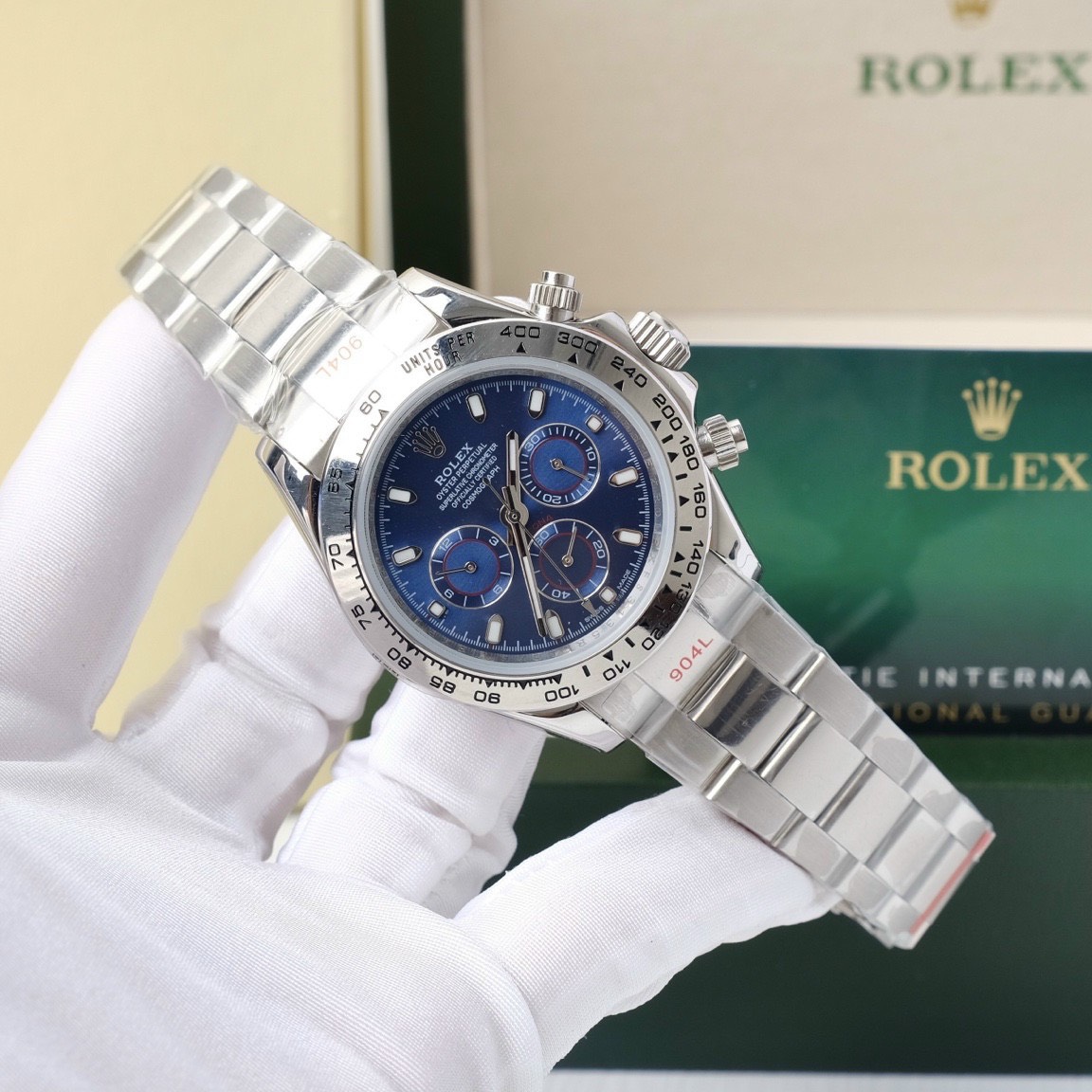 Đồng hồ Rolex Daytona Fake 11 máy Nhật mặt thiên thạch màu xanh Đồng hồ Rolex Daytona Fake 11 máy Nhật mặt thiên thạch màu xanh