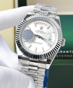 Đồng hồ nam Rolex Super Fake máy nhật Day-Date dây kim loại