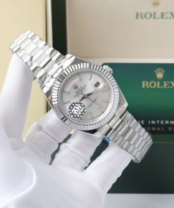 Đồng hồ nam Rolex Super Fake máy nhật Day-Date dây kim loại