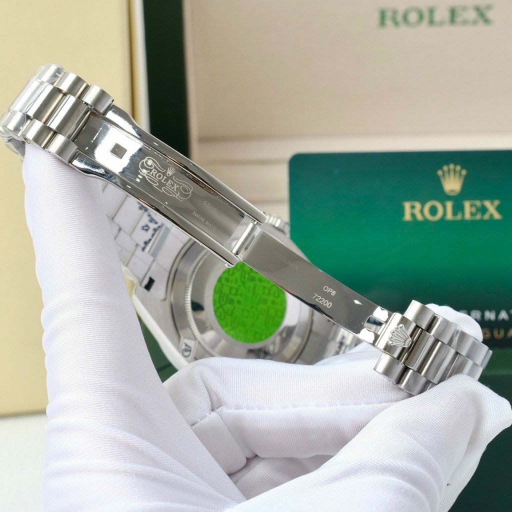 Đồng hồ nam Rolex Super Fake máy nhật Day-Date dây kim loại