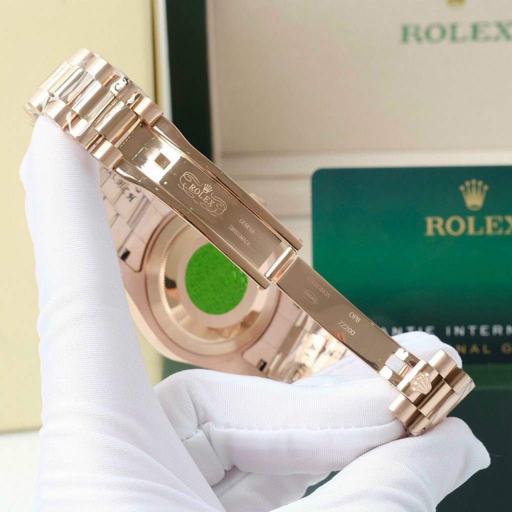 Đồng hồ nam Rolex Day-Date máy Nhật mặt số Chocolate 40mm