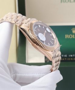 Đồng hồ nam Rolex Day-Date máy Nhật mặt số Chocolate 40mm