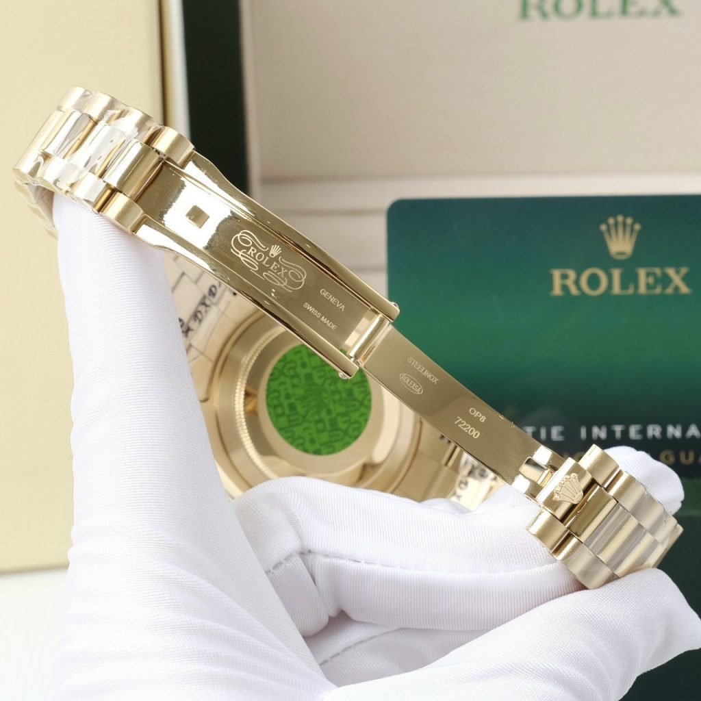 Đồng hồ nam Rolex Day-Date Super Fake máy cơ Nhật màu vàng
