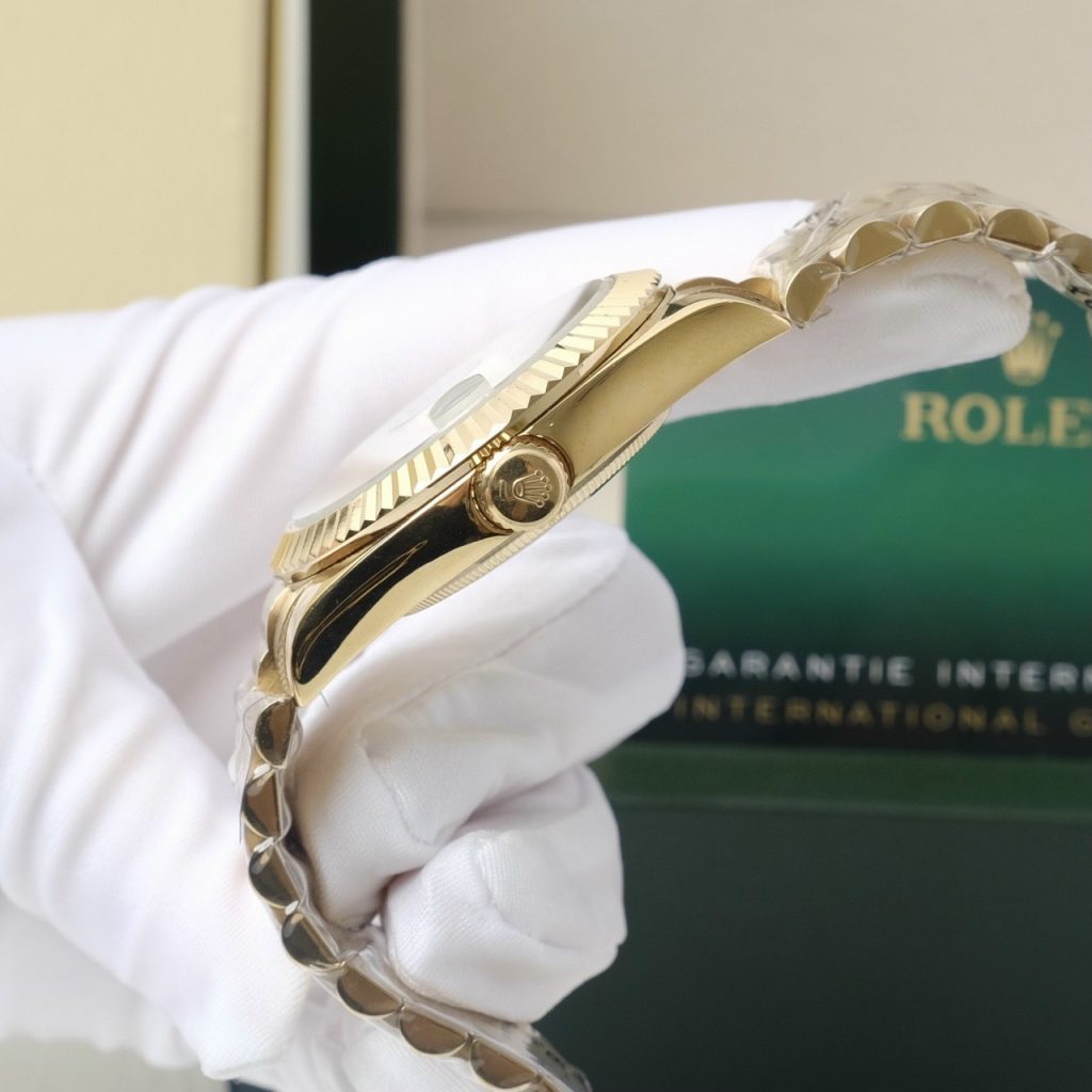 Đồng hồ nam Rolex Day-Date Super Fake máy cơ Nhật màu vàng