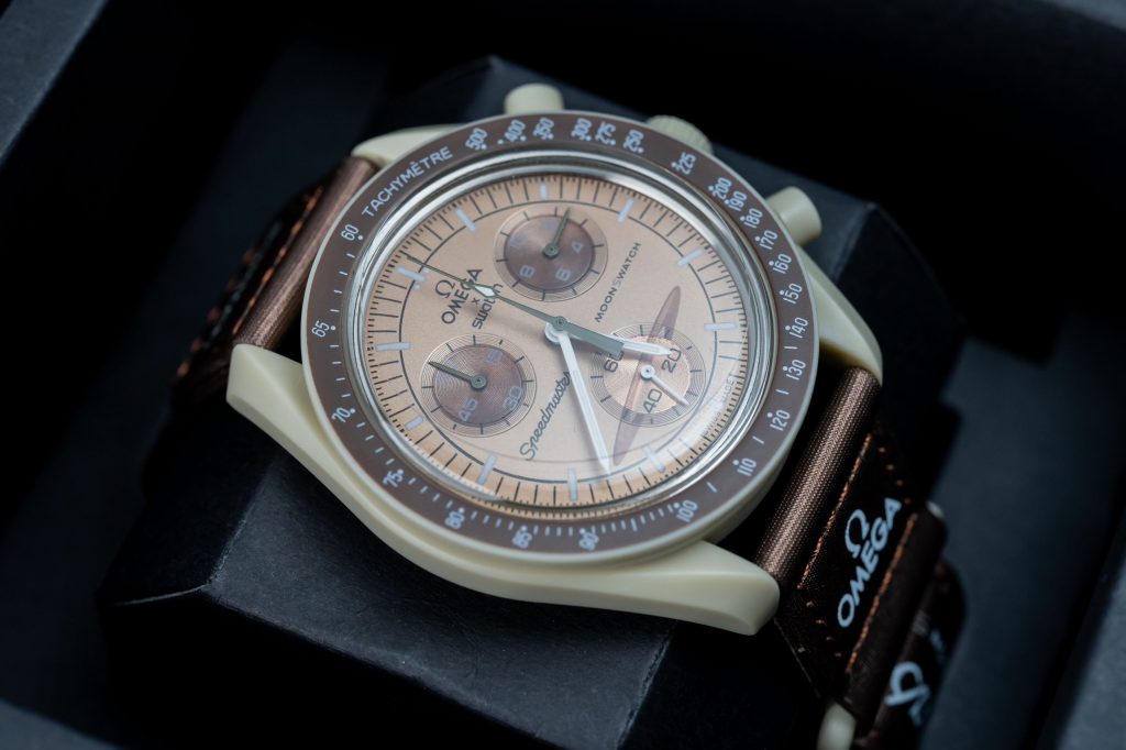 Đồng hồ Omega x Swatch SpeedMaster MoonSwatch Fake Cao Cấp Sao Thổ