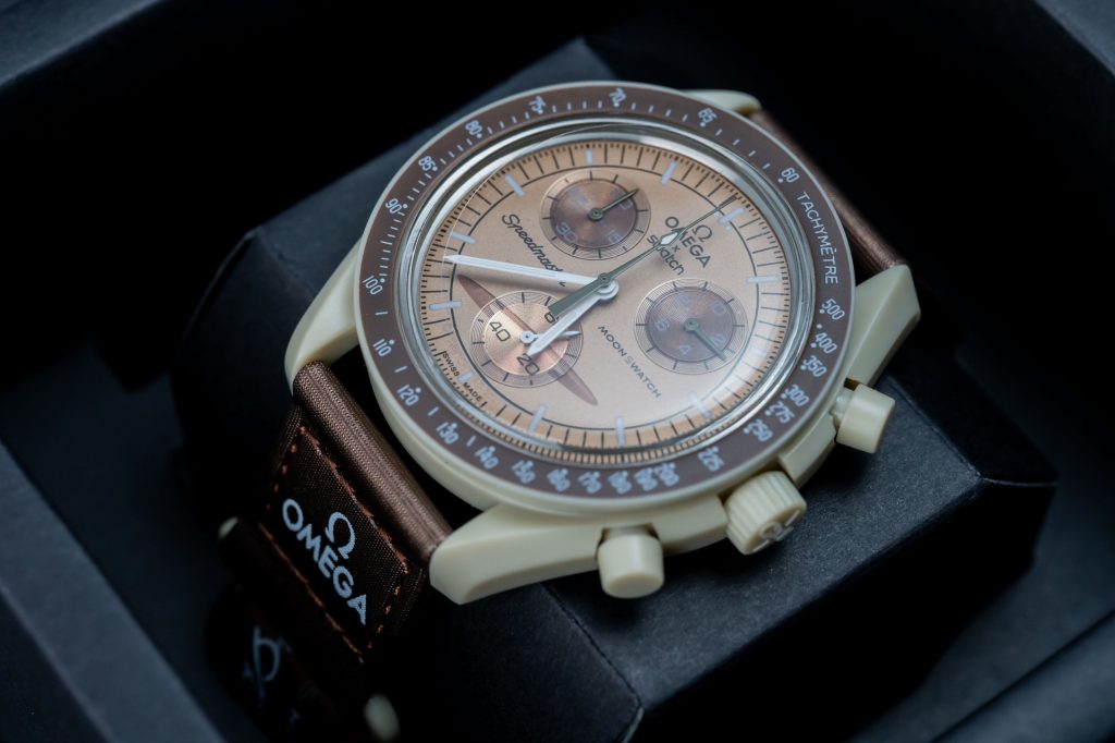 Đồng hồ Omega x Swatch SpeedMaster MoonSwatch Fake Cao Cấp Sao Thổ