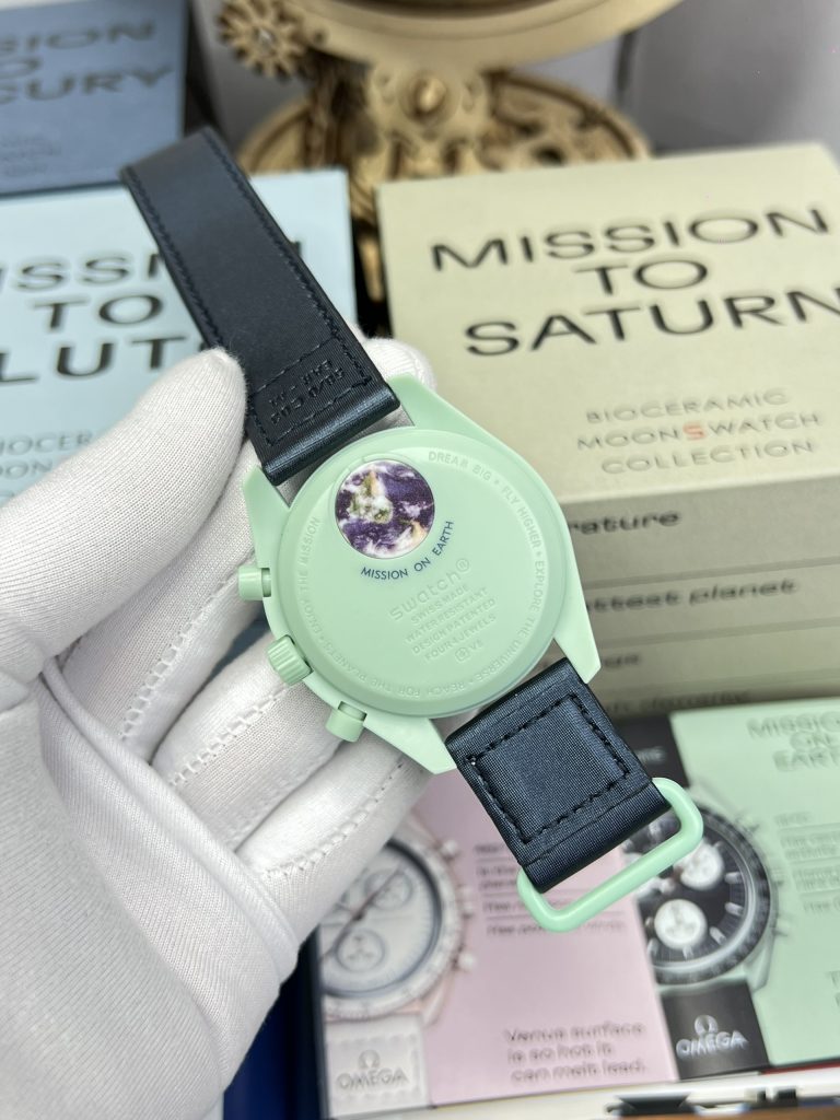 Đồng hồ Omega x Swatch SpeedMaster Fake Cao Cấp MoonSwatch Trái Đất