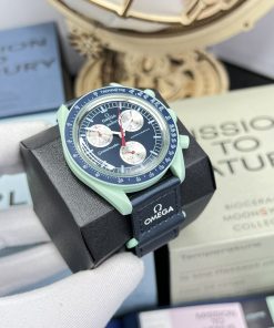 Đồng hồ Omega x Swatch SpeedMaster Fake Cao Cấp MoonSwatch Trái Đất