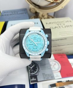 Đồng hồ Omega x Swatch SpeedMaster Fake Cao Cấp MoonSwatch Sao Thiên Vương 42mm