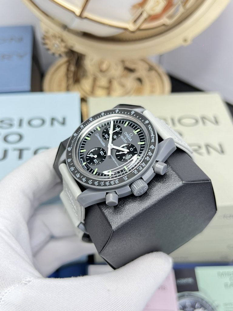 Đồng hồ Omega x Swatch SpeedMaster Fake Cao Cấp MoonSwatch Sao Thủy 42mm