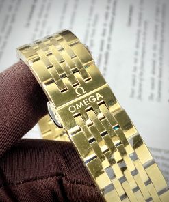 Đồng hồ Omega Constellation Automatic nam mạ vàng máy Nhật 40mm
