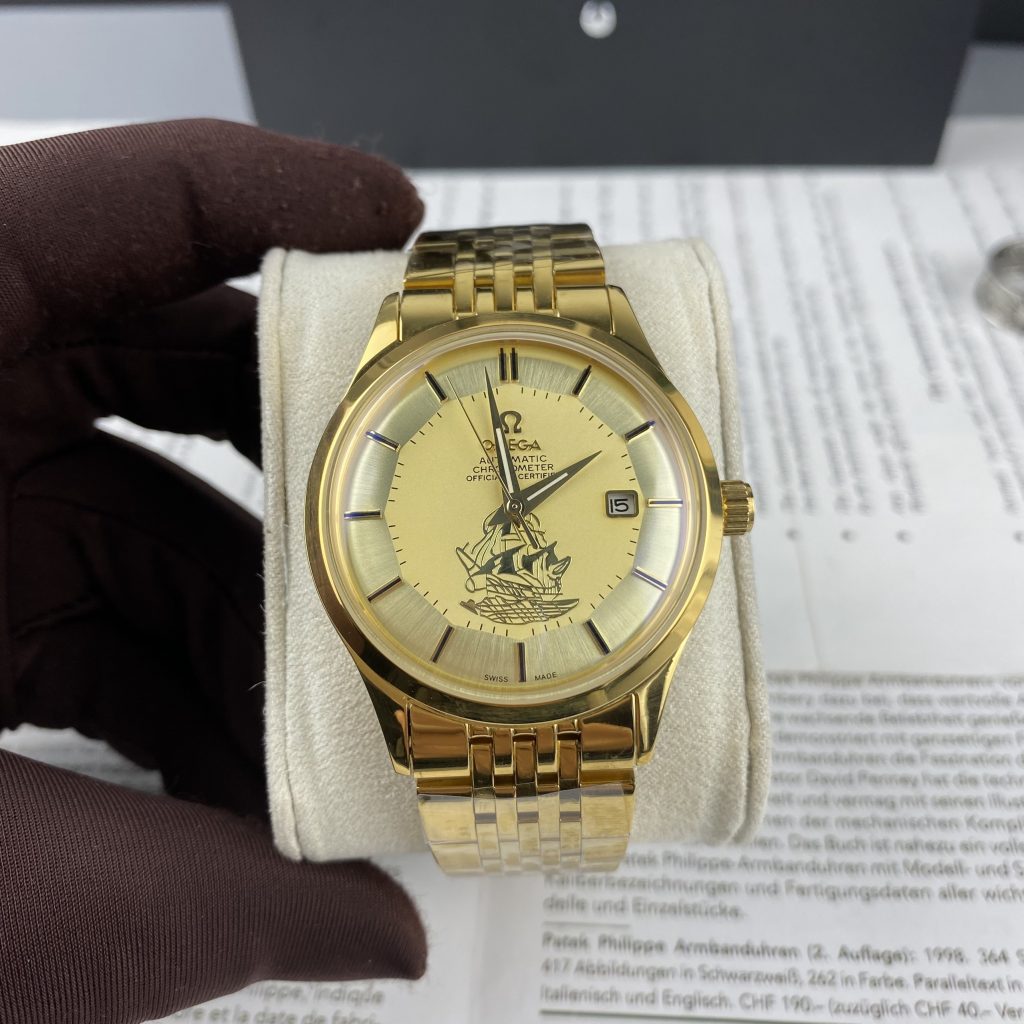 Đồng hồ Omega thuận buồm xuôi gió Super Fake máy cơ Nhật 40mm