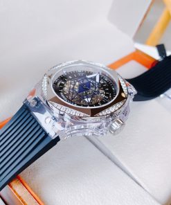 Đồng hồ cơ lộ máy Hanboro by Huboler chính hãng nam đính đá