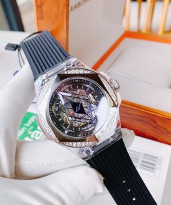 Đồng hồ cơ lộ máy Hanboro by Huboler chính hãng nam đính đá