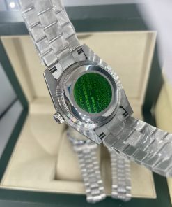 Đồng hồ Rolex Day-Date đính full đá mặt và dây Fake 11 máy Nhật