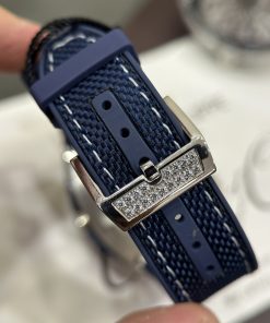 Đồng hồ Franck Muller V45 nam đính full kim cương nhân tạo màu xanh 44mm