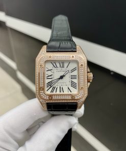 Đồng hồ nam dây da Cartier Automatic giá rẻ Super Fake Nhật