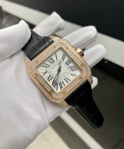 Đồng hồ nam dây da Cartier Automatic giá rẻ Super Fake Nhật