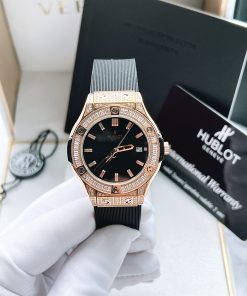 Đồng hồ Hublot máy Nhật nữ giá rẻ Super Fake 11 King Gold