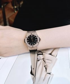 Đồng hồ Hublot máy Nhật nữ giá rẻ Super Fake 11 King Gold