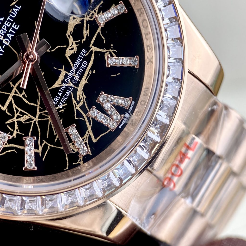 Đồng hồ Rolex Day-Date mặt nham thạch Fake 11 máy cơ Nhật 40mm
