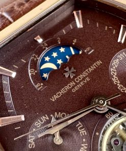 Đồng hồ Vacheron Constantin Super Fake Nhật cơ lộ máy màu nâu 39mm