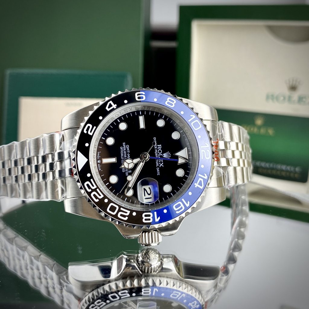 Đồng hồ Rolex GMT Master II "Batman" Super Fake 11 Máy Nhật