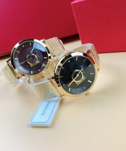 Đồng hồ Salvatore Feragamo Minuetto dây thép lưới demi gold