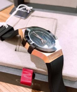 Đồng hồ Maserati Potenza R8851108002 nam dây cao su màu đen Rep 11