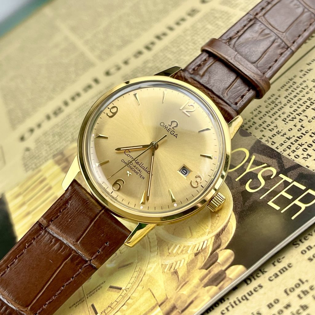 Đồng hồ Omega cổ Constellation Co-Xial Chronometer Fake 11 Nhật