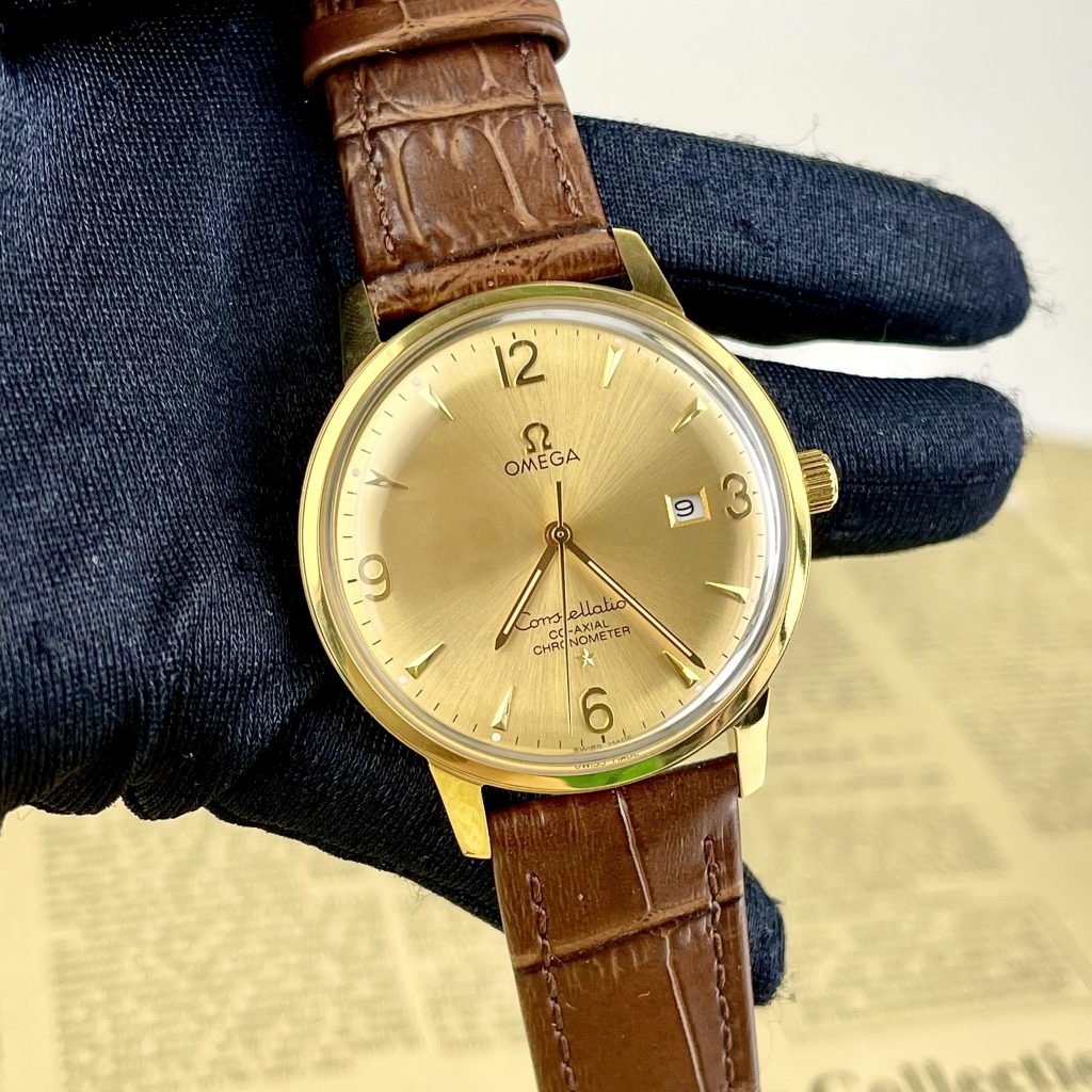 Đồng hồ Omega cổ Constellation Co-Xial Chronometer Fake 11 Nhật