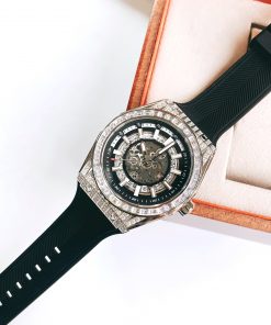 Đồng hồ đính đá Hanboro nam chính hãng máy cơ automatic