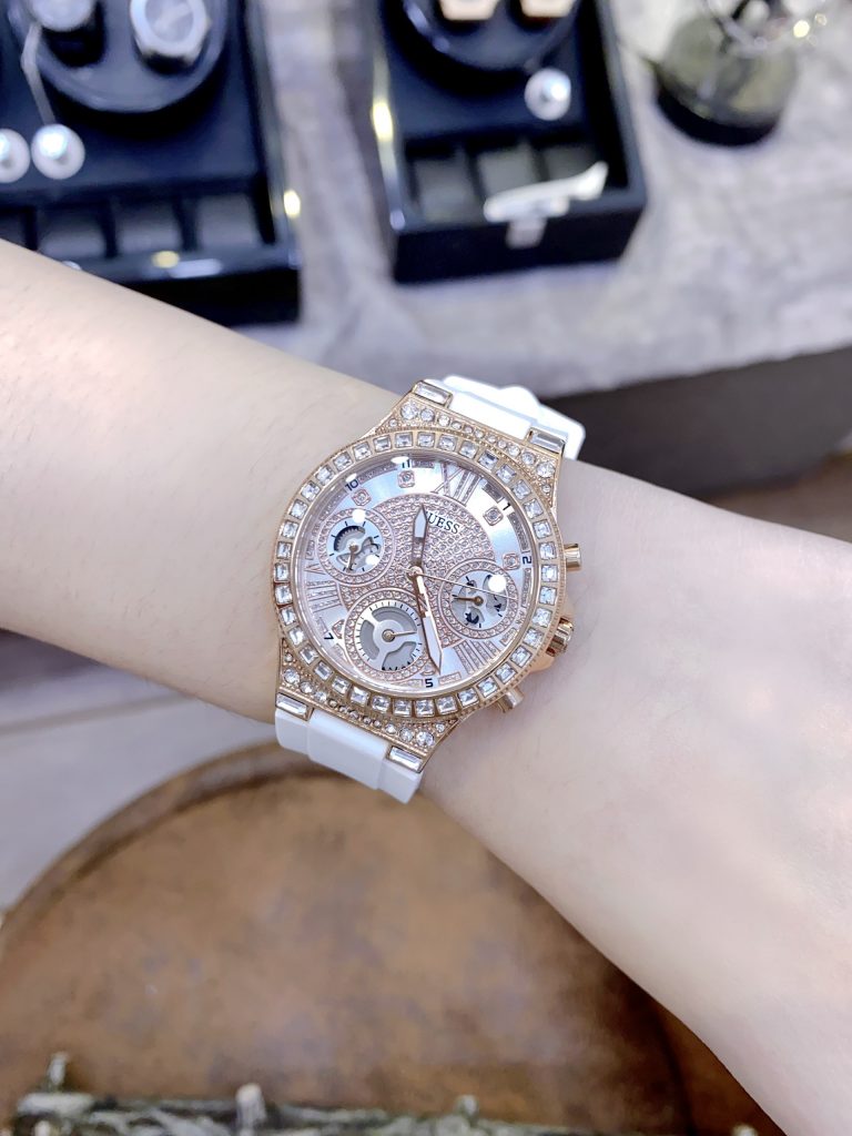 Đồng hồ nữ Guess GW0257L1 đính đá màu vàng hồng Like Auth
