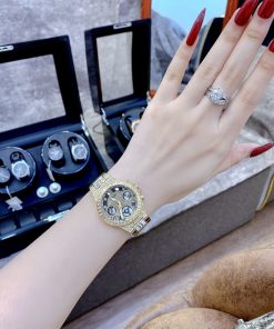 Đồng hồ nữ Guess GW0320L5 Like Auth màu vàng Gold đính đá