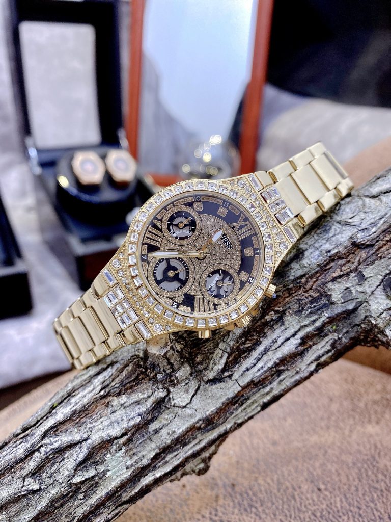 Đồng hồ nữ Guess GW0320L5 Like Auth màu vàng Gold đính đá