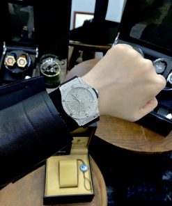 Đồng hồ Hublot đính đá nam giá rẻ máy pin Nhật Fake cao cấp 42mm