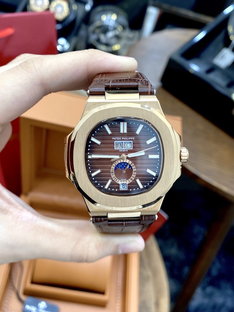Đồng hồ nam Patek Philippe Nautilus Fake cao cấp máy cơ Nhật 40mm