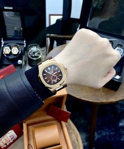 Đồng hồ nam Patek Philippe Nautilus Fake cao cấp máy cơ Nhật 40mm