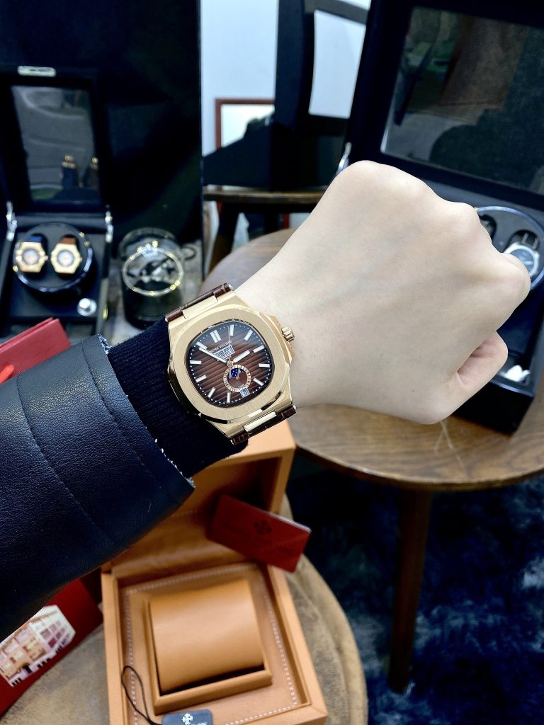 Đồng hồ nam Patek Philippe Nautilus Fake cao cấp máy cơ Nhật 40mm