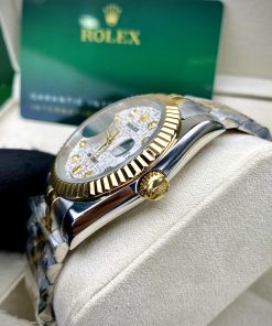 Đồng hồ Rolex mặt vi tính Datejust Super Fake 11 máy nhật nam 38mm
