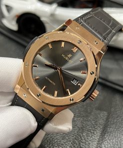 Đồng hồ nam Hublot Classic Fusion Grey Dial King Gold Replica 11 JJF 42mm