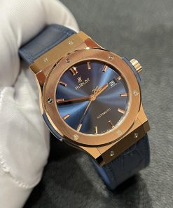 Đồng hồ Hublot Classic Fusion King Gold Blue Replica 11 JJF 2023 nam