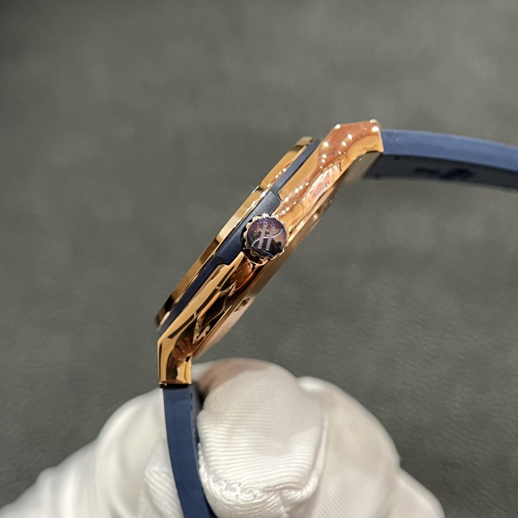 Đồng hồ Hublot Classic Fusion King Gold Blue Replica 11 JJF 2023 nam