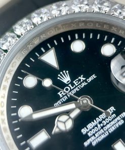 Đồng hồ nam Rolex Submariner Fake 11 máy Nhật đính full đá