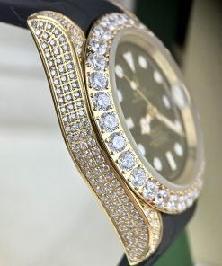 Đồng hồ Rolex Submariner nam đính đá máy cơ Nhật giá rẻ