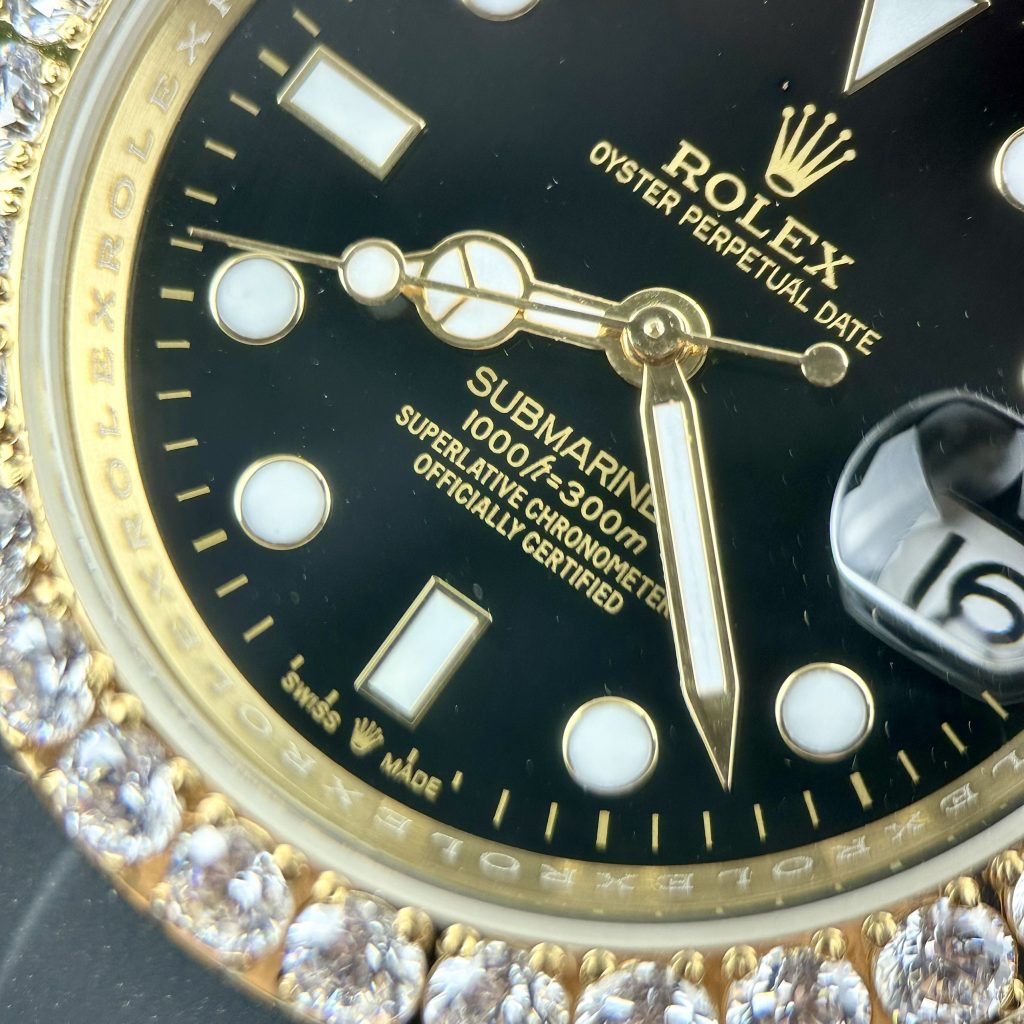 Đồng hồ Rolex Submariner nam đính đá máy cơ Nhật giá rẻ